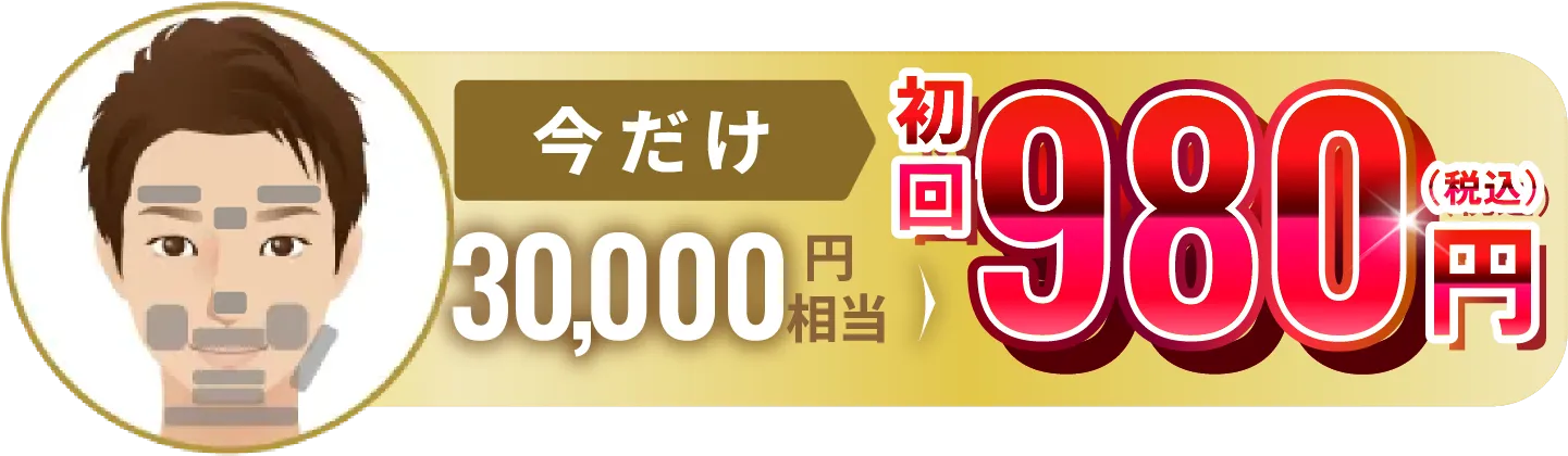 今だけ30,000円相当 初回980円（税込）