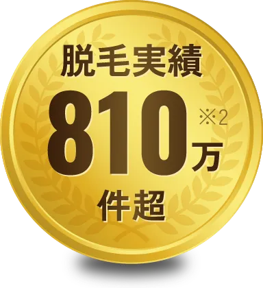 脱毛実績760万件超