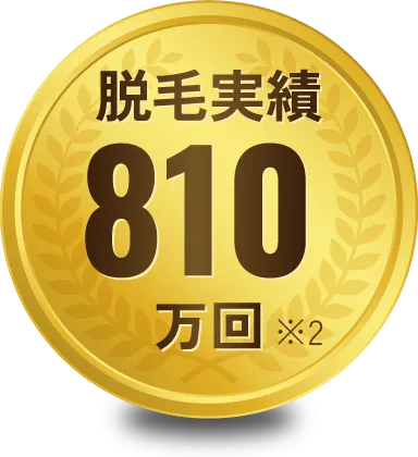 脱毛実績760万件超