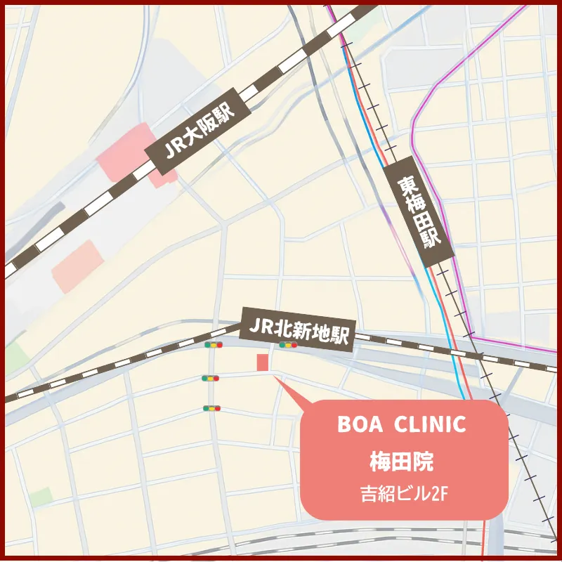 BAO CLINIC 梅田　マップ