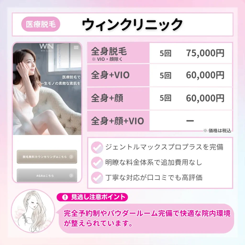医療脱毛_大阪_ウィンクリニック