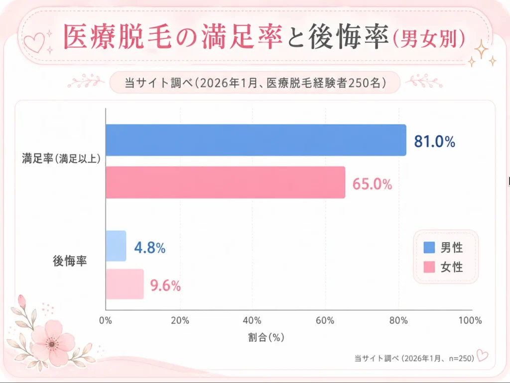医療脱毛_後悔_アンケート結果