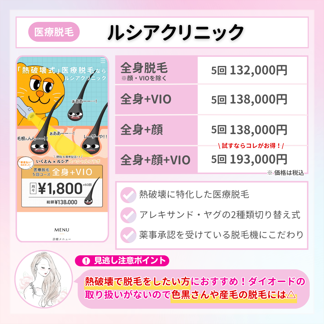 福岡_医療脱毛_おすすめ_ルシアクリニック