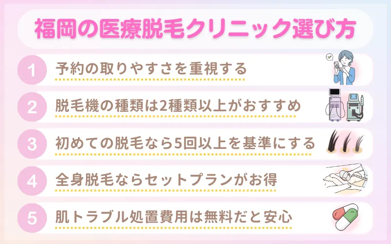 福岡_医療脱毛_おすすめ_選び方