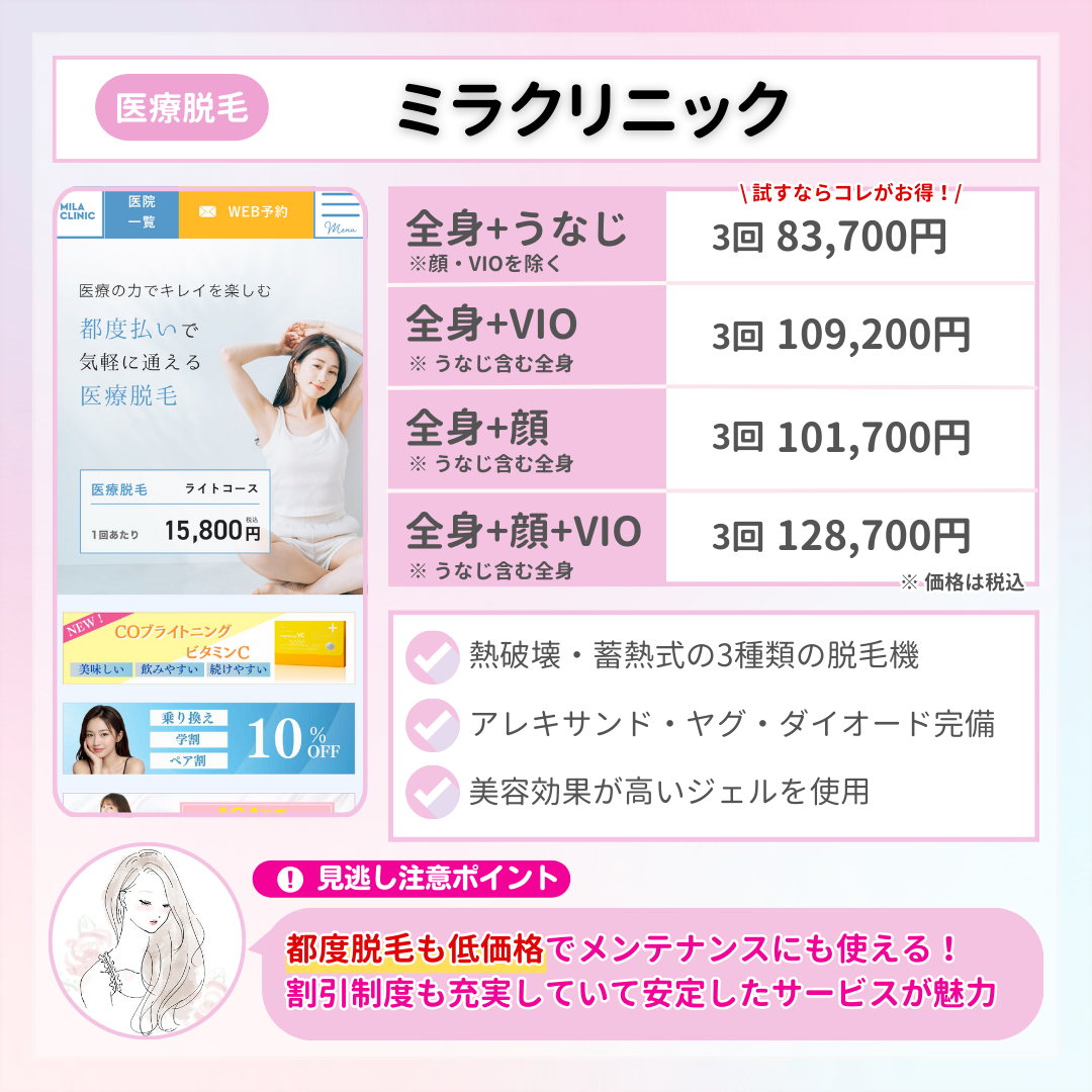 池袋_医療脱毛_ミラクリニック