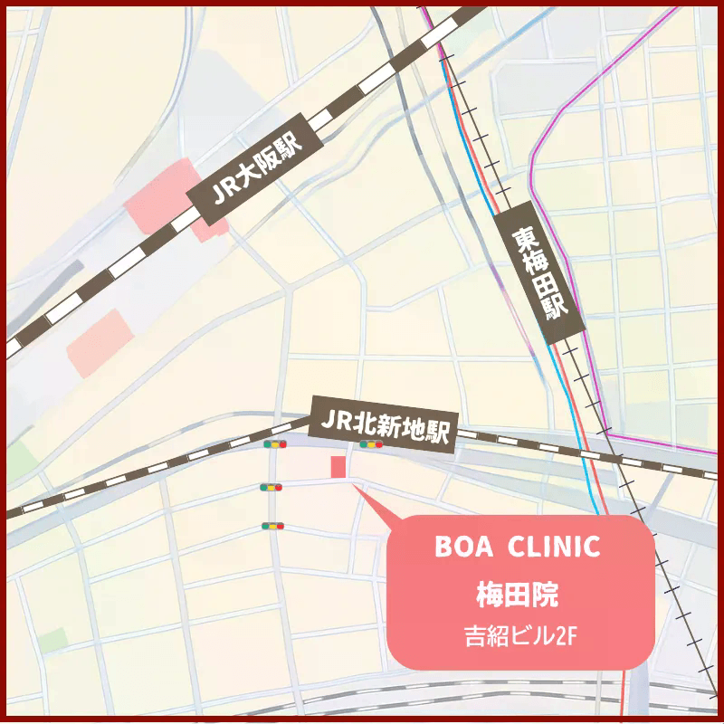 BAO CLINIC 梅田 マップ