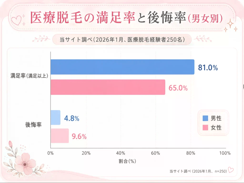 医療脱毛_後悔_アンケート結果