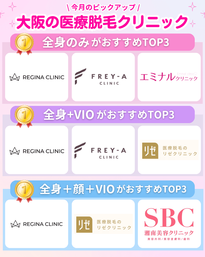 医療脱毛_大阪_ランキング